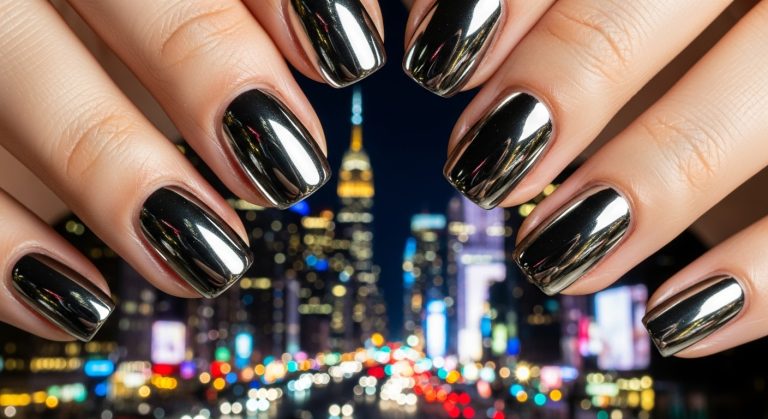 I ❤️ NY Nails: Chrome Look That Screams NYC Glam