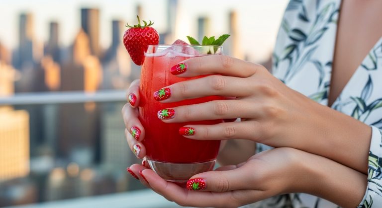 Strawberry Nail Designs Taking Over New York