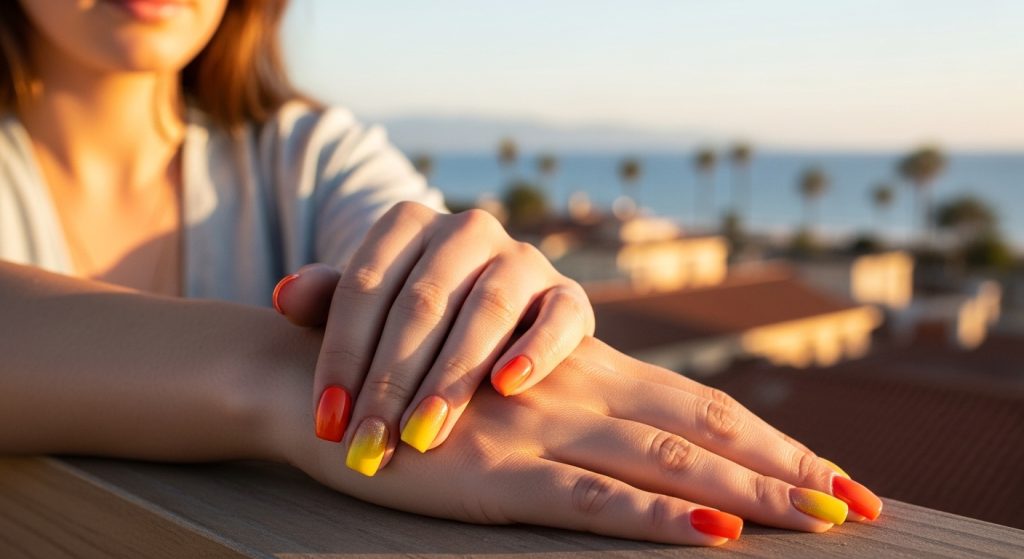 Sunset Ombre Nails: NYC Rooftop Inspired Summer Nail Trends 2025 5 c40fbbba 12ed 41d9 a1b6 5c290ccf30be
