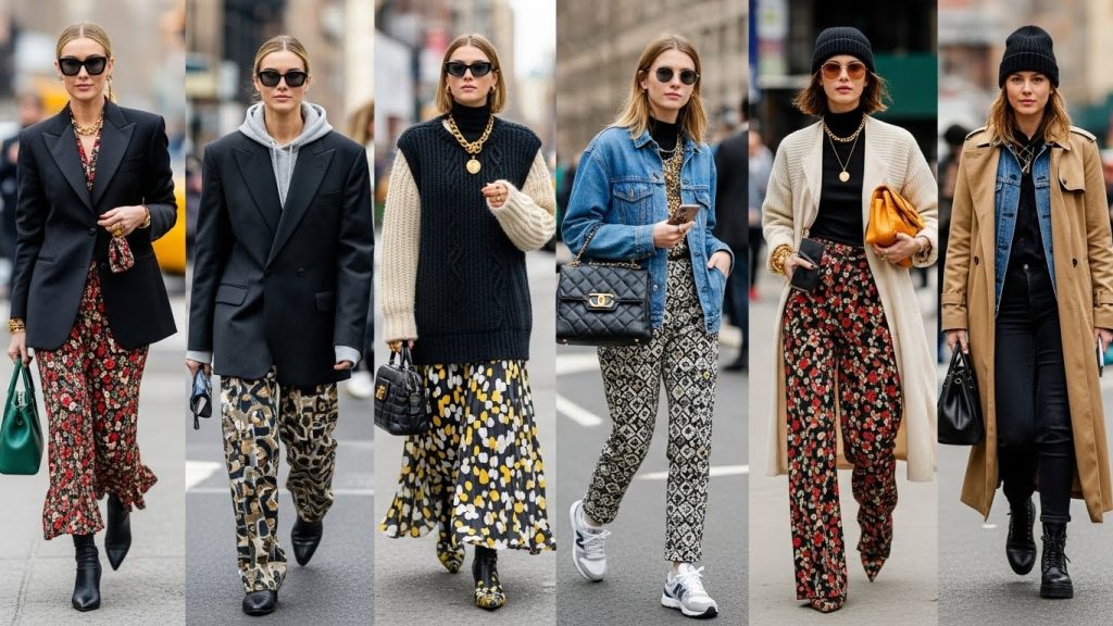 Vintage and thrifted outfit illustrating 5 chic street style looks in NYC.