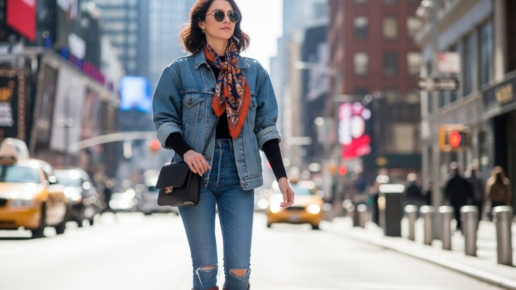 Sporty luxe ensemble featuring 5 chic street style looks in NYC.